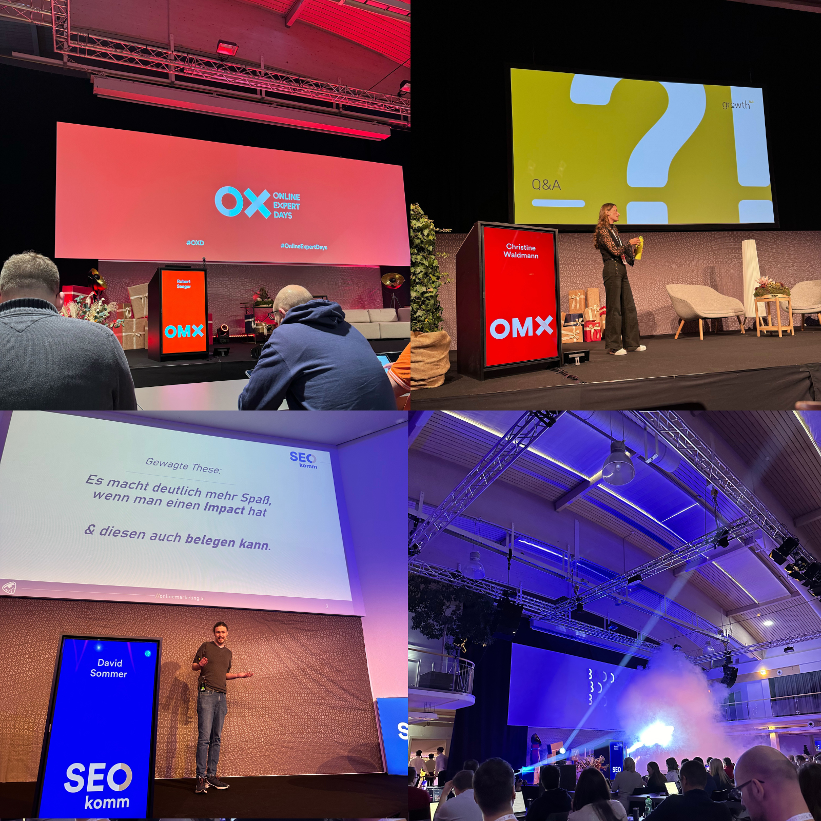 Fotos von den Vorträgen der Online Expert Days 2023 in Salzburg.